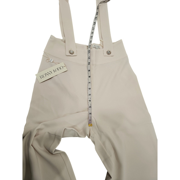 Rony Kobo Adelie Overall Jumpsuit Ivory Sz S - Picture 7 of 10